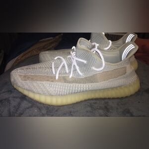 Yeezy Men's Off White and Grey Trainers- 350 V2